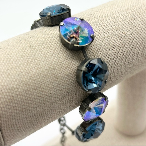 Sabika Jewelry - Sabika Blue and AB Crystals Bracelet Winter 2015